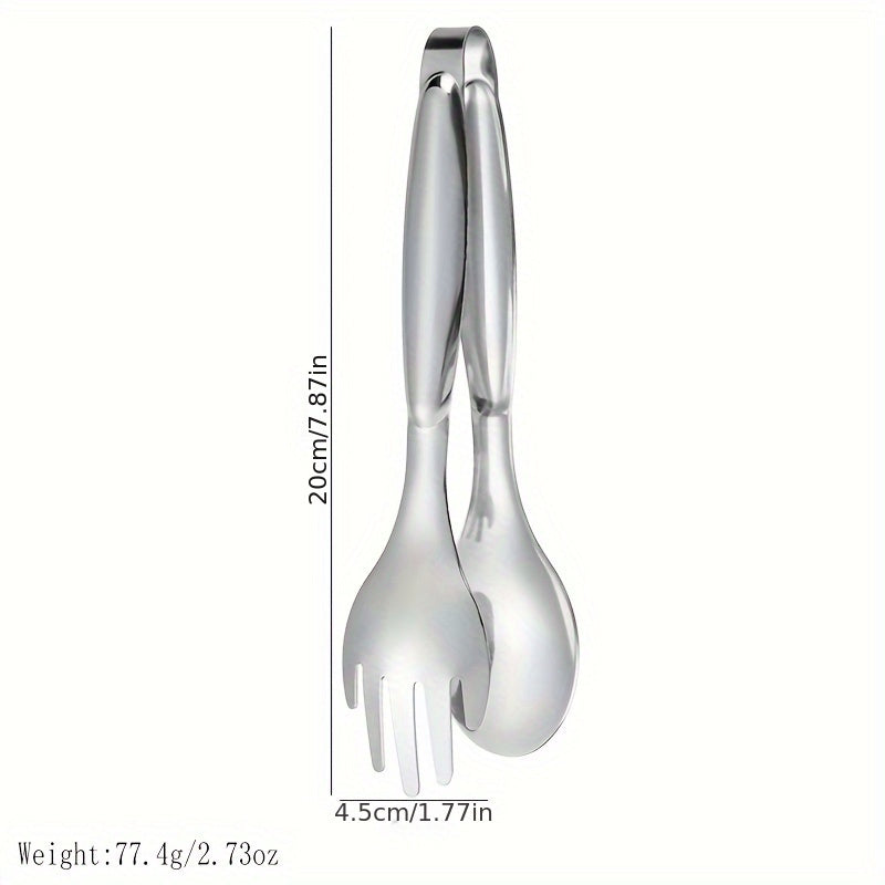 Gold-Plated Stainless Steel Serving Tongs for Salads Bread Buffets