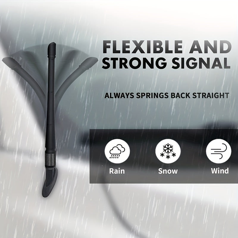 Universal Rubber Car Antenna 17.78cm FM/AM Reception Vehicle Motorcycle