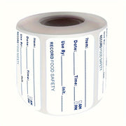 Etiquetas de fecha para almacenamiento de alimentos en la cocina impermeables 500 para nevera y congelador