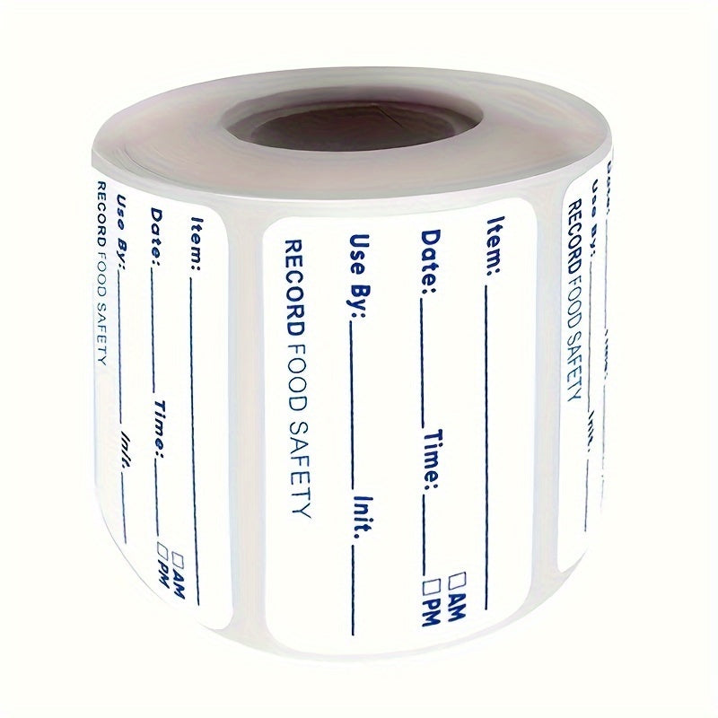 Etiquetas de fecha para almacenamiento de alimentos en la cocina impermeables 500 para nevera y congelador