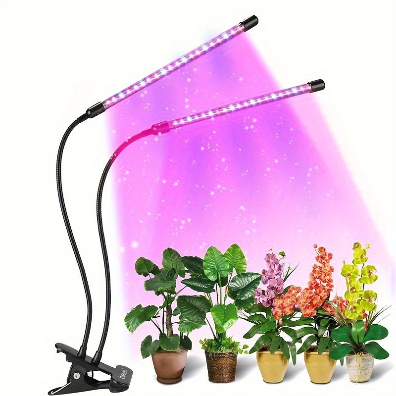 LED Grow Light Full Spectrum 6000K White Red Dimmable Auto Timer Indoor Plants