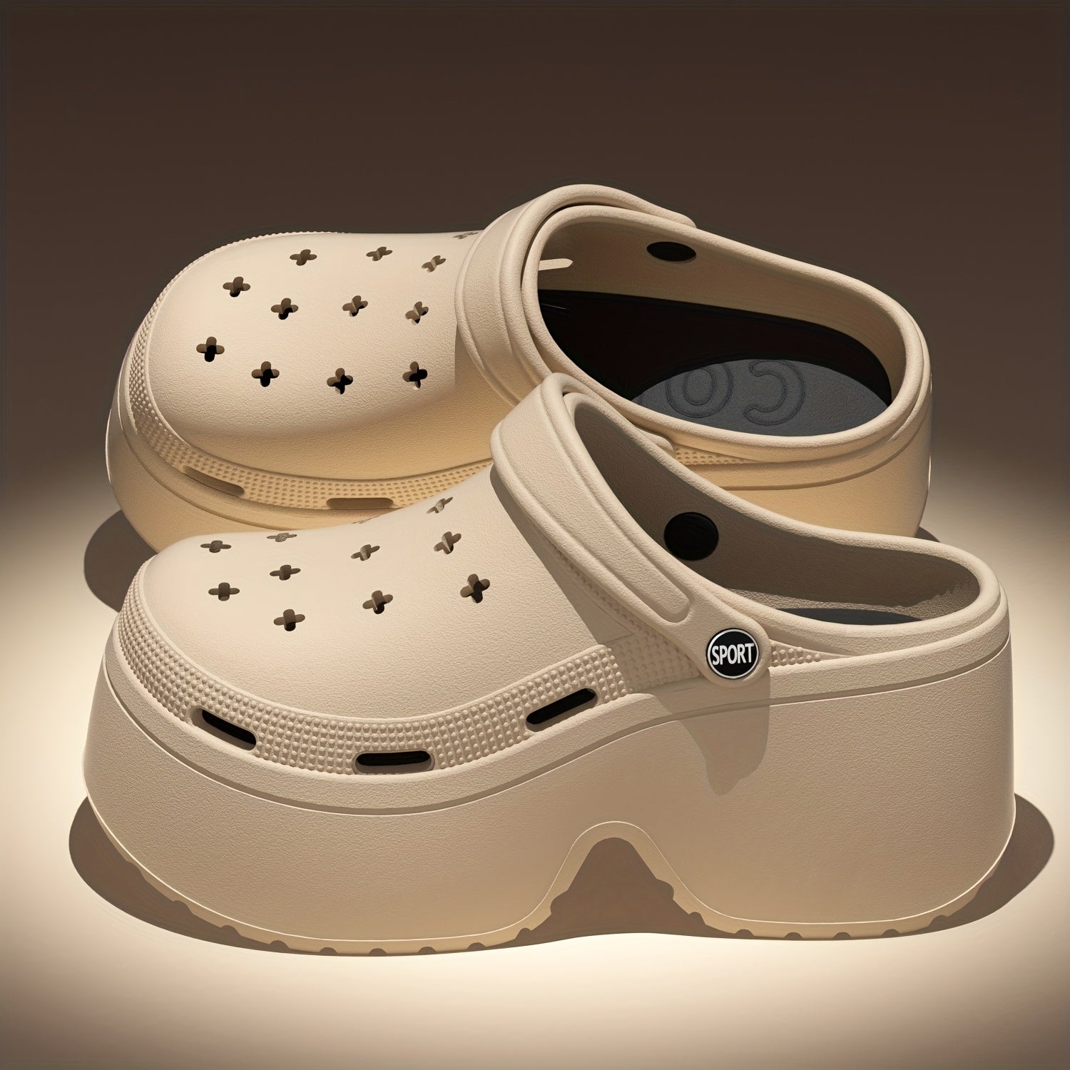 Women's Summer Flat Sandals, Thick Sole, Beach Slippers for Casual Wear