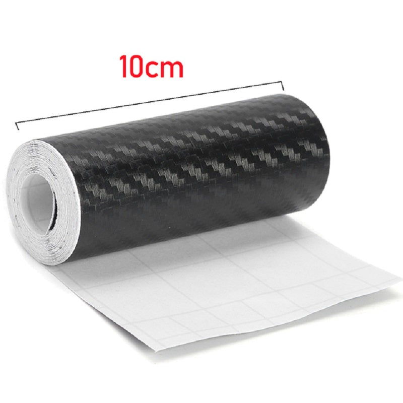 3D Carbon Fiber Car Sticker 5m Waterproof Vinyl Wrap for Doors and Mirrors