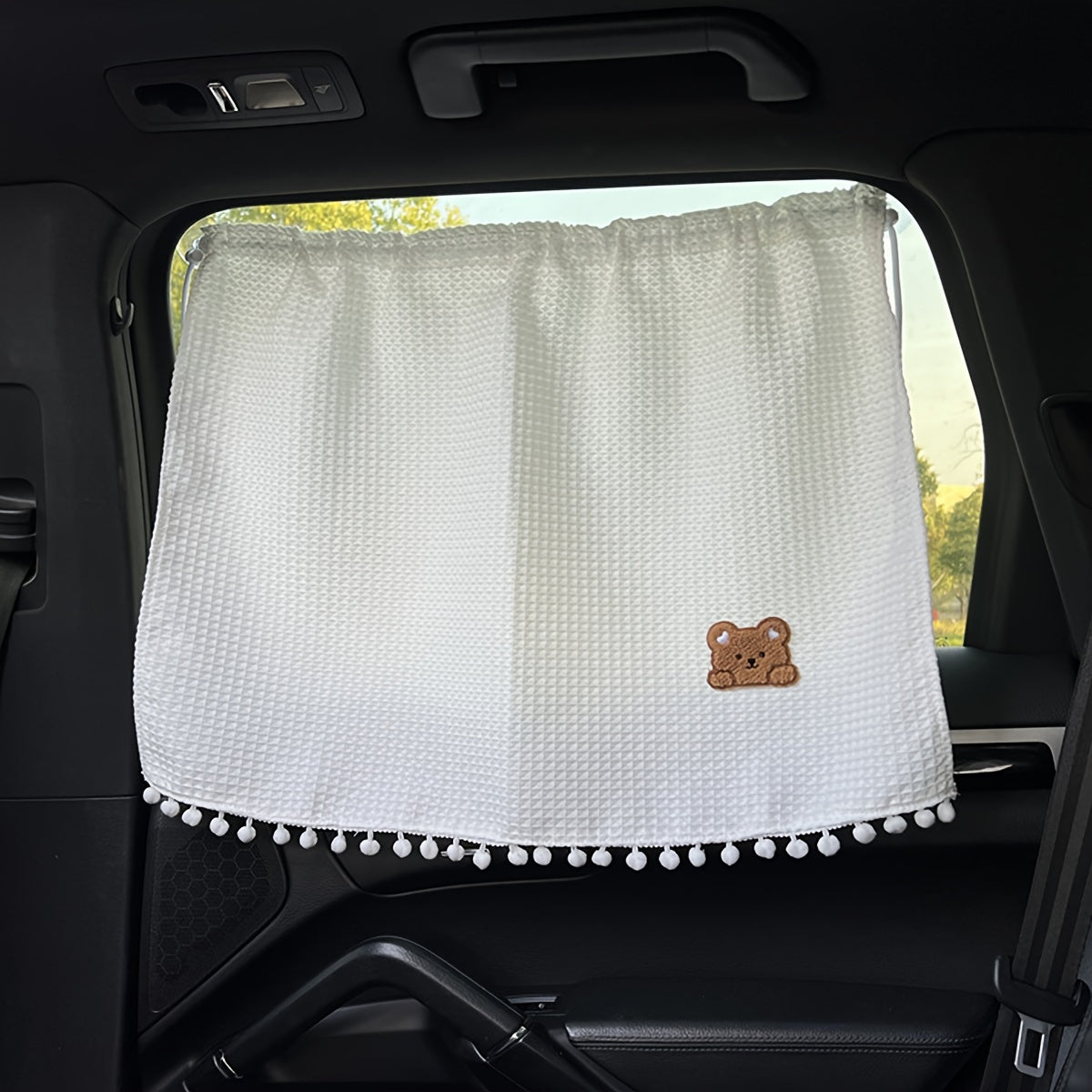 Car Sun Shade Curtain UV Protection Adjustable Window Shade Polyester Fiber for Vehicle Travel