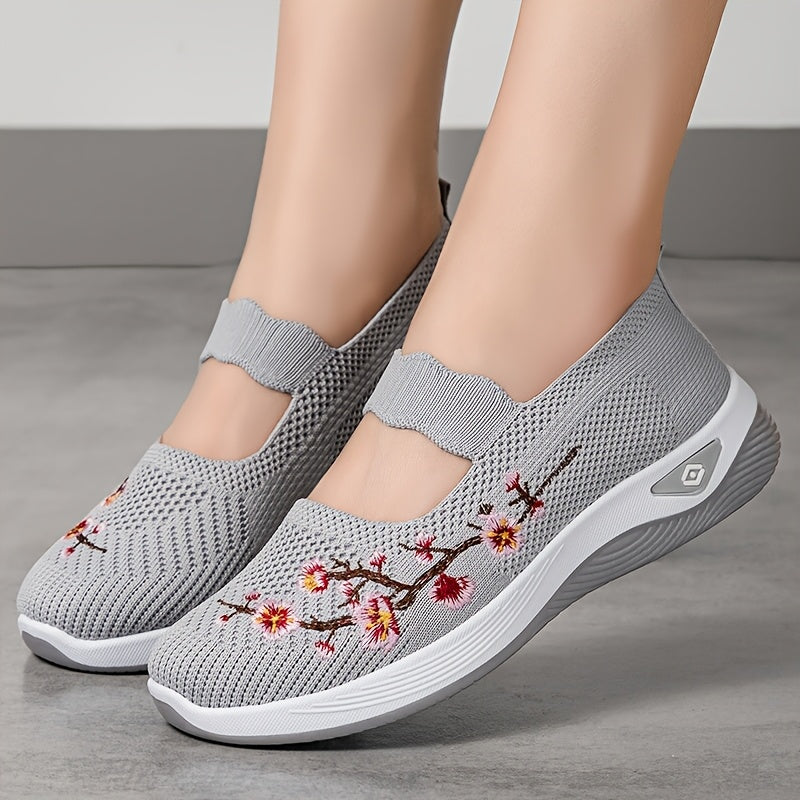 Women's Casual Sneakers Lightweight Embroidered Shoes Comfortable All-Season Footwear