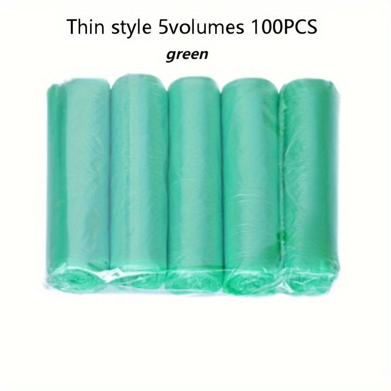 100 qora og'ir vaznli, yuvilmaydigan, bir martalik axlat sumkasi, oshxona va tashqarida foydalanish uchun