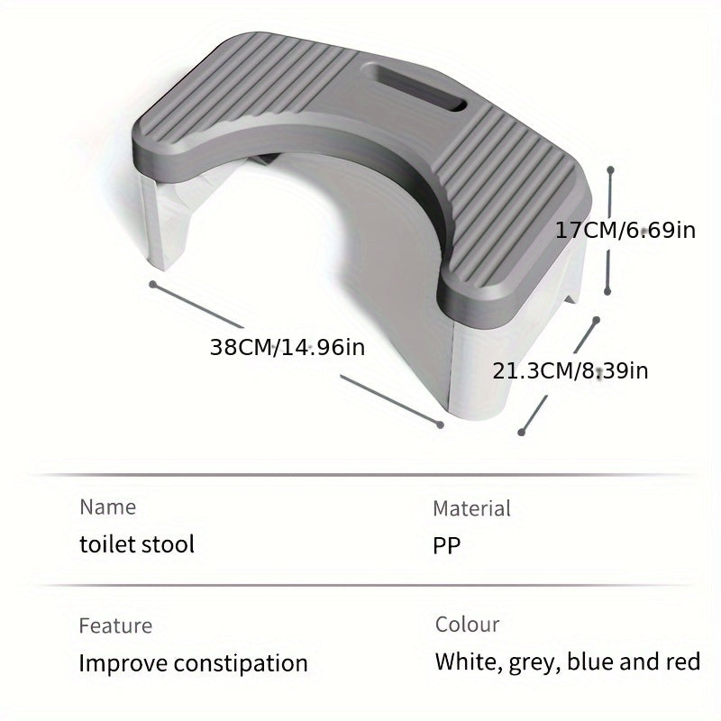 Thickened Plastic Toilet Stool for Adults Elders Pregnant Women Children