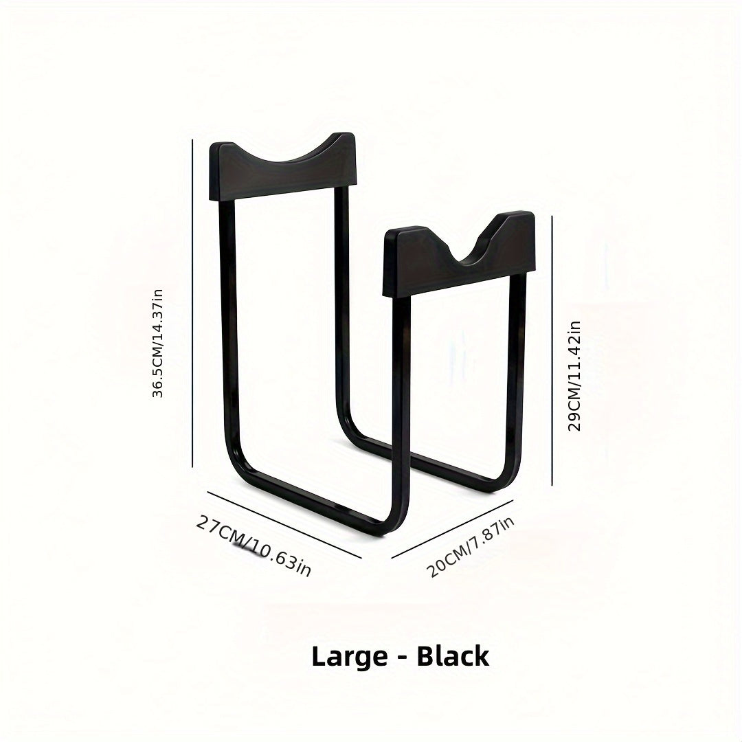 Metal Bucket Rack Space Saver for Kitchen Office Storage Easy to Assemble