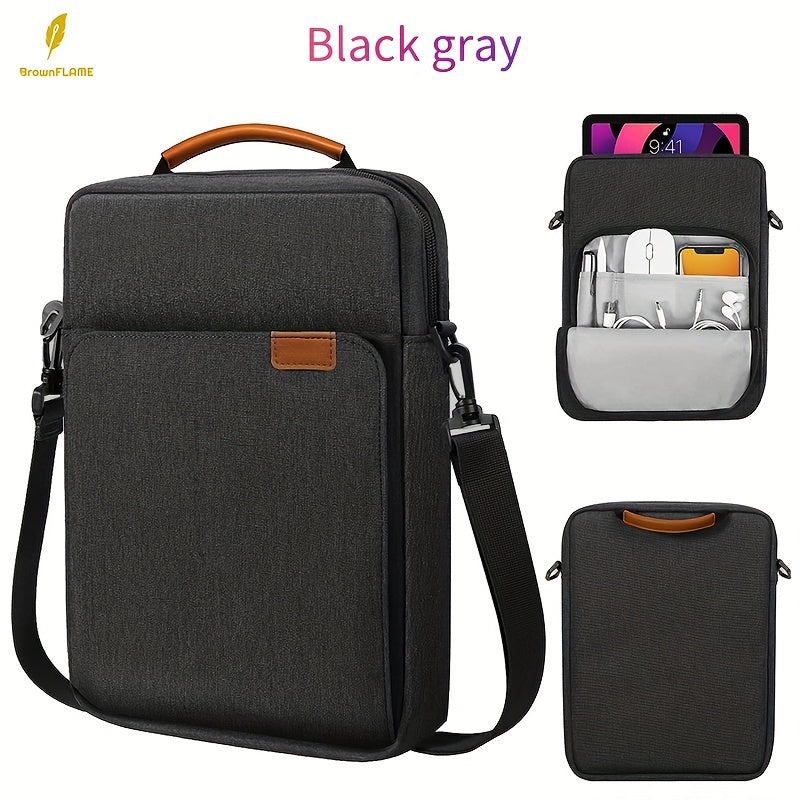 Waterproof Laptop Shoulder Bag for 27.94cm Tablets and 33.02cm Laptops Black Grey Blue Pink