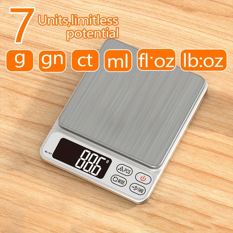 Digital Jewelry Scale 3kg 0.1g Portable LCD Weighing Tool