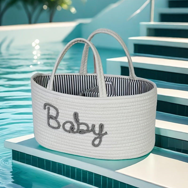 Diaper Organizer with Removable Divider for Changing Tables and Car Storage