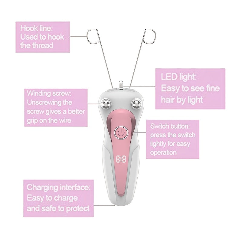 Electric Facial Hair Removal Machine for Women Rechargeable USB Shaver