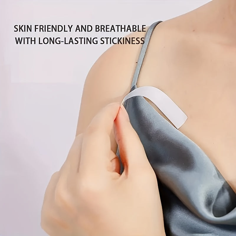 72 Invisible Anti-Slip Stickers for Shirt Neck Lingerie Underwear Accessories