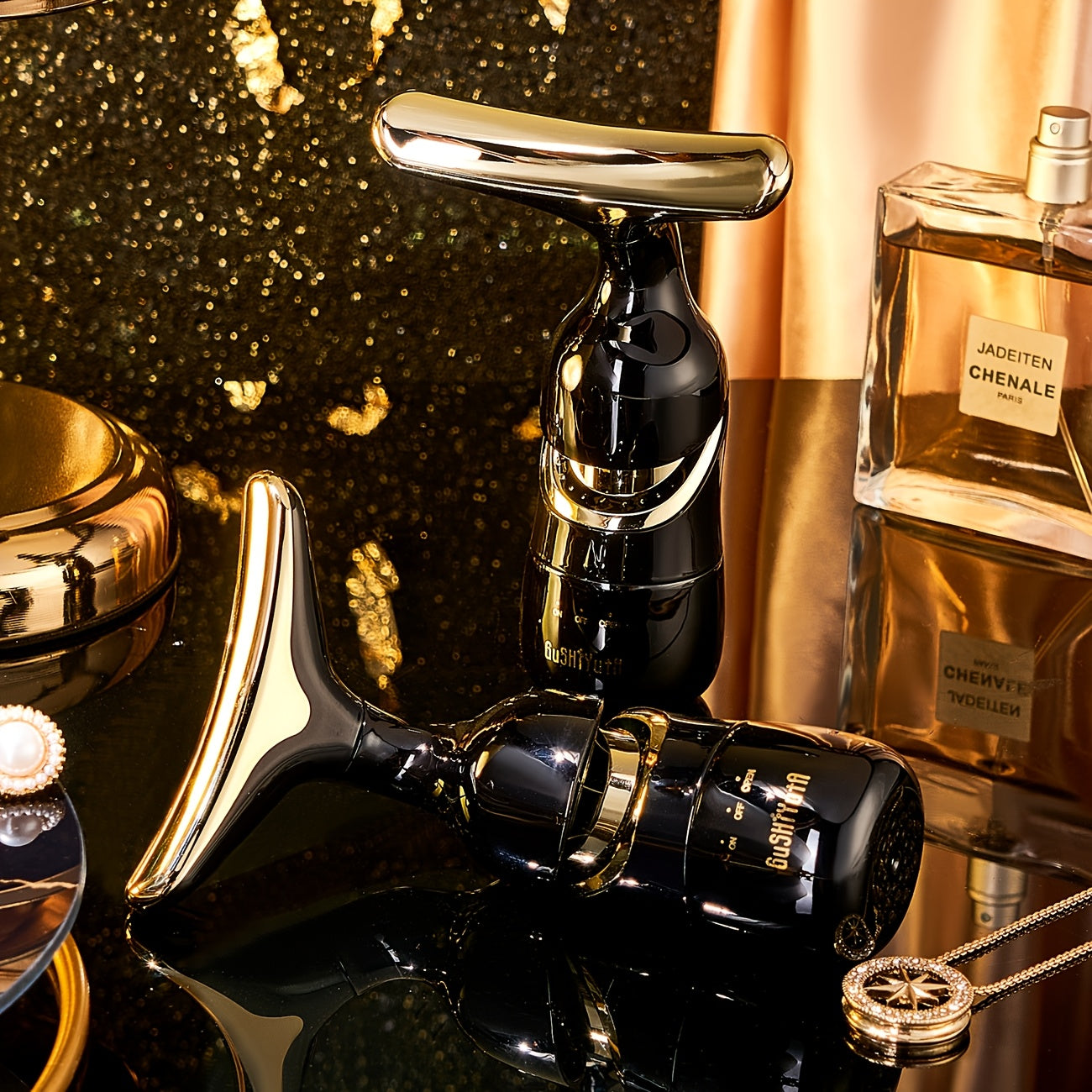 Vibration Massager Set for Face Neck and Eye Care with Interchangeable Heads in Gift Box