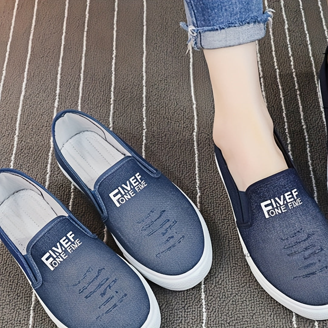 Zapatos planos transpirables para mujer, fáciles de poner, cómodos y casuales