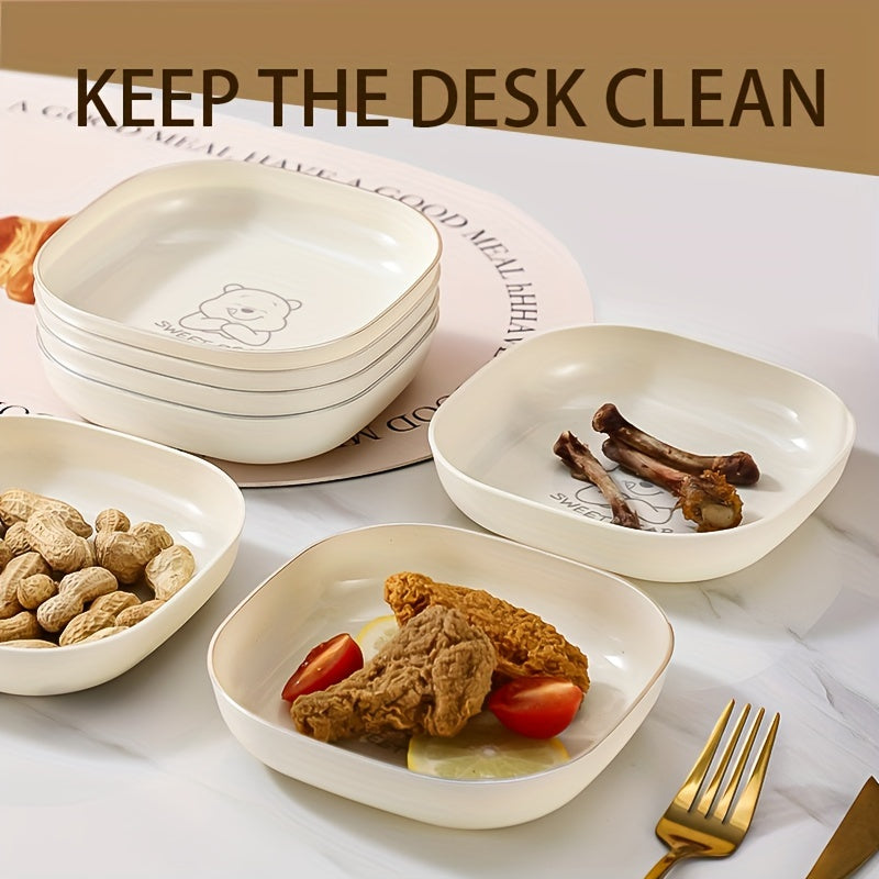 8-ta bo'laklik ovqatlanish to'plami, plitalar va plastinalar bilan oshxona va ovqatlanish uchun