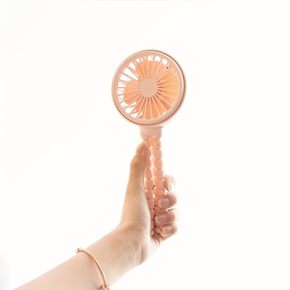 Silicone Personal Wearable Fan USB Rechargeable Portable Handheld Cooler
