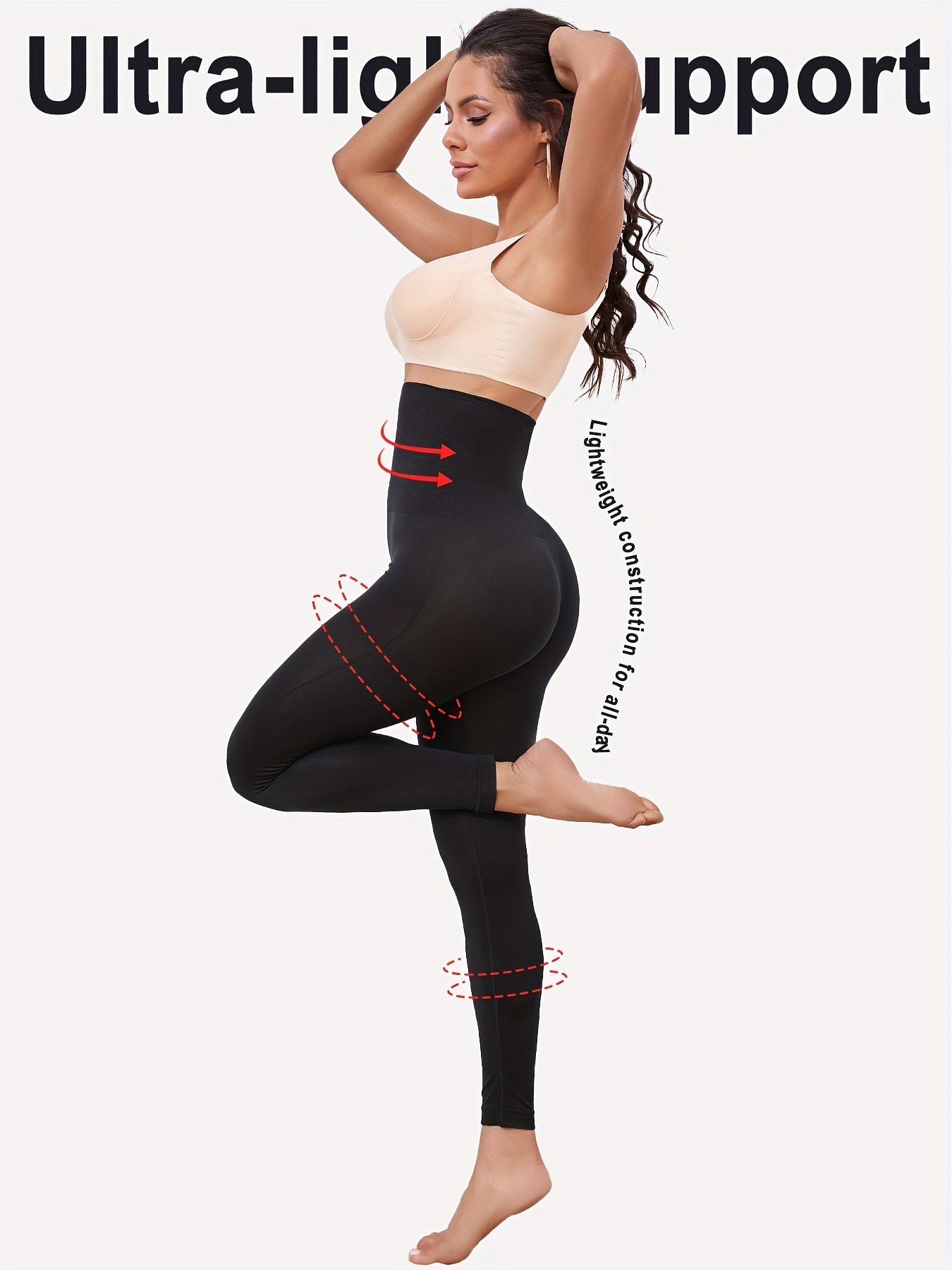 Women's High-Waist Shaping Leggings Tummy Control Moisture-Wicking Breathable Yoga Pants