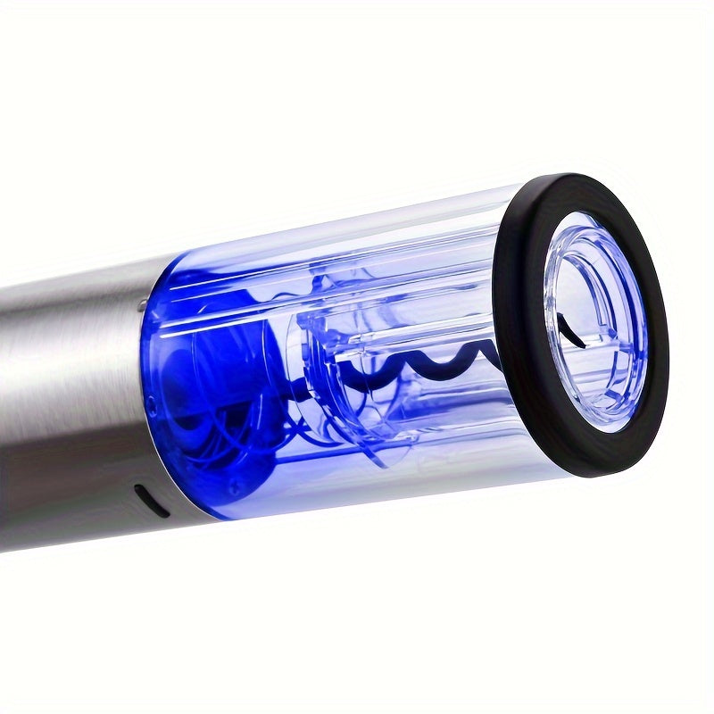 Электрический набор для открытия вина с аккумуляторной пробкой, ножом для фольги, наливателем, пробкой и основанием для хранения