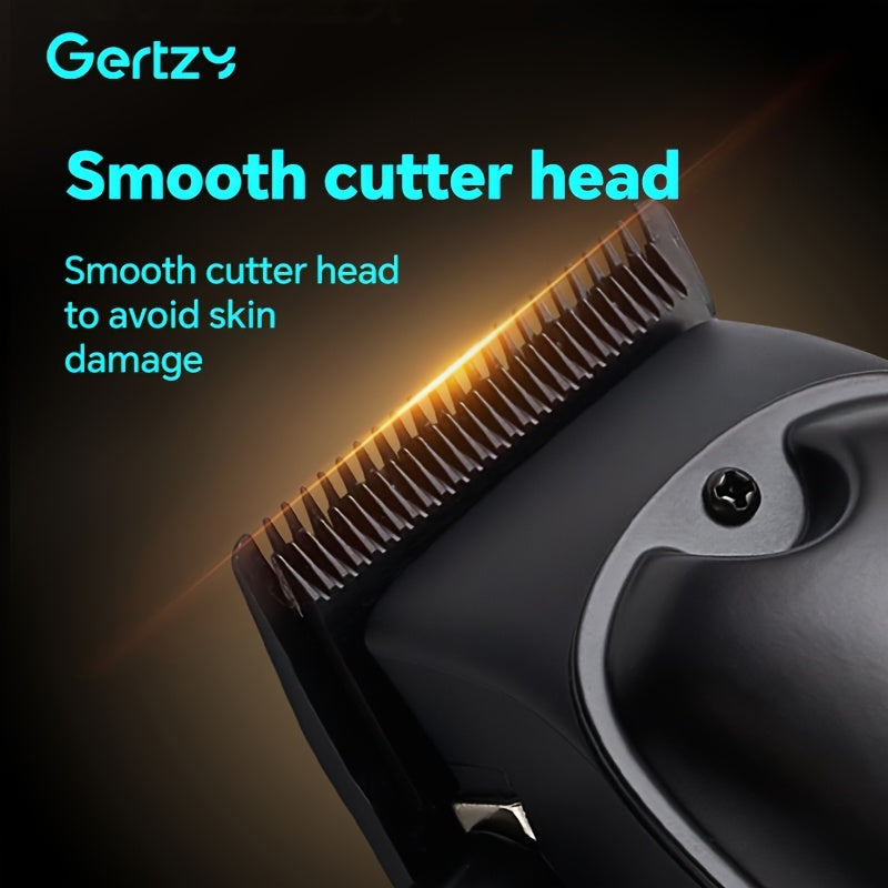 Electric Hair Clipper Set with USB Rechargeable Lithium Battery and Digital Display for Men and Barbers