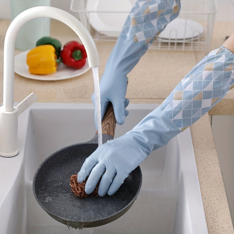 Waterproof Lightweight PVC Gloves for Kitchen and Bathroom Cleaning