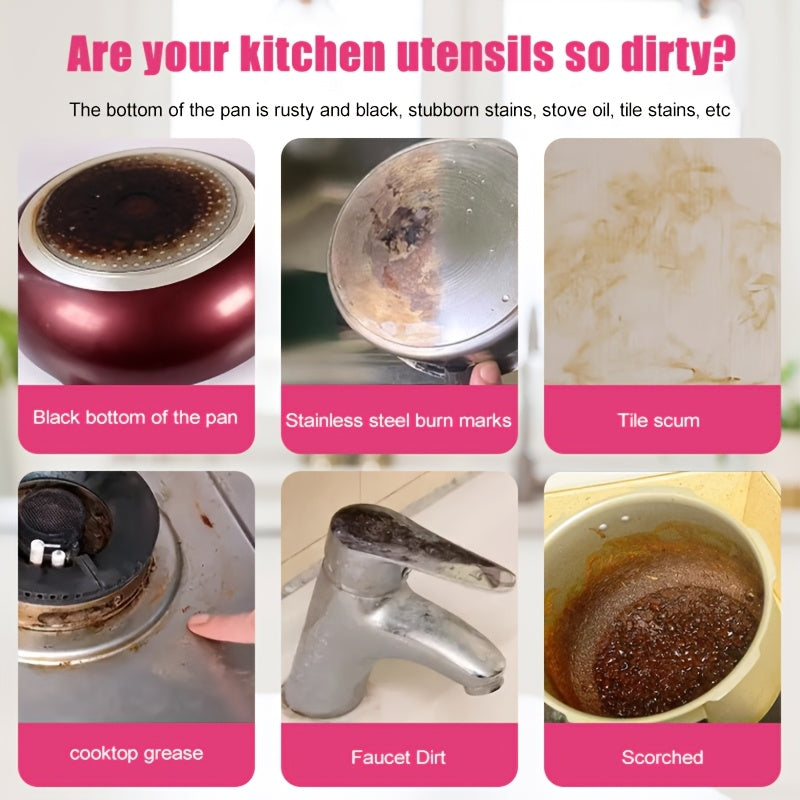 Kit de pasta de limpieza para uso doméstico, gel de 100 g, elimina manchas de grasa