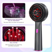 USB Rechargeable Head Massage Comb with 1400mAh Lithium Battery Electric Personal Care Device