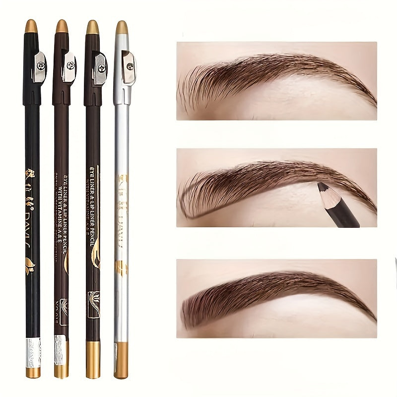 Женский водостойкий карандаш для бровей и подводка для глаз с точилкой