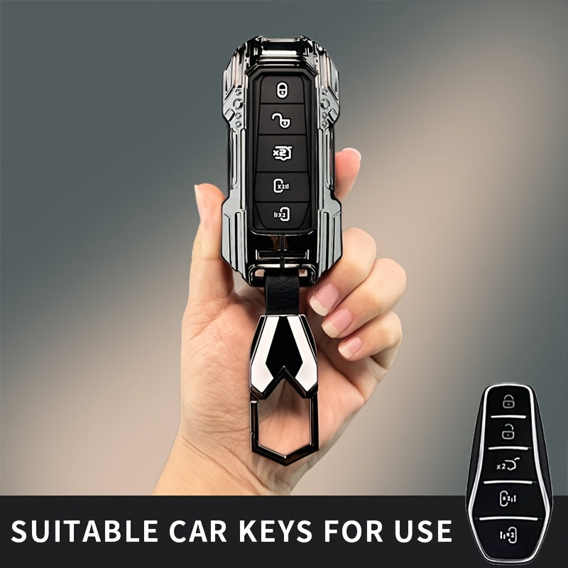 High-End Zinc Alloy Car Key Cover for EV Models Durable Remote Shell
