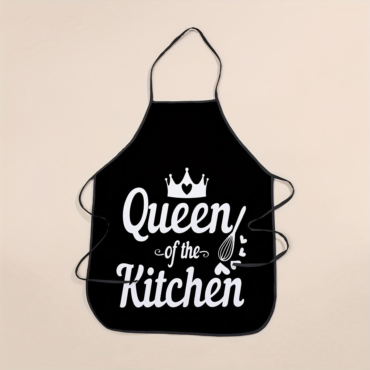 Letter Print Apron Made of Durable Polyester for Kitchen and Dining
