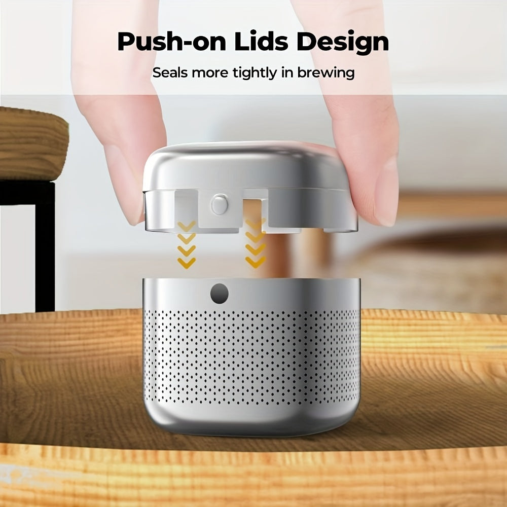 Choy infuzori to'pi, qo'shimcha nozik to'r, zanglamas po'latdan, to'p shaklida choy damlash, ilgichli uzaytirilgan zanjir, choy damlash uchun to'r filtr.