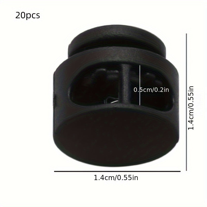 20 Pcs Color Nylon Spring Buckles for Shoes Luggage-Adjustable Buckles