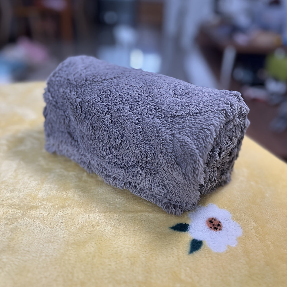 Soft Plush Candy-Colored Striped Blanket Small Multi-Use Gift for All Seasons