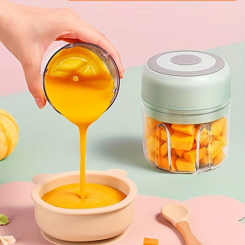 Mini Food Chopper 250ml USB Rechargeable Vegetable Meat Grinder