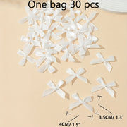 30 piezas de cinta de tela para envolver regalos, manualidades, decoraciones navideñas