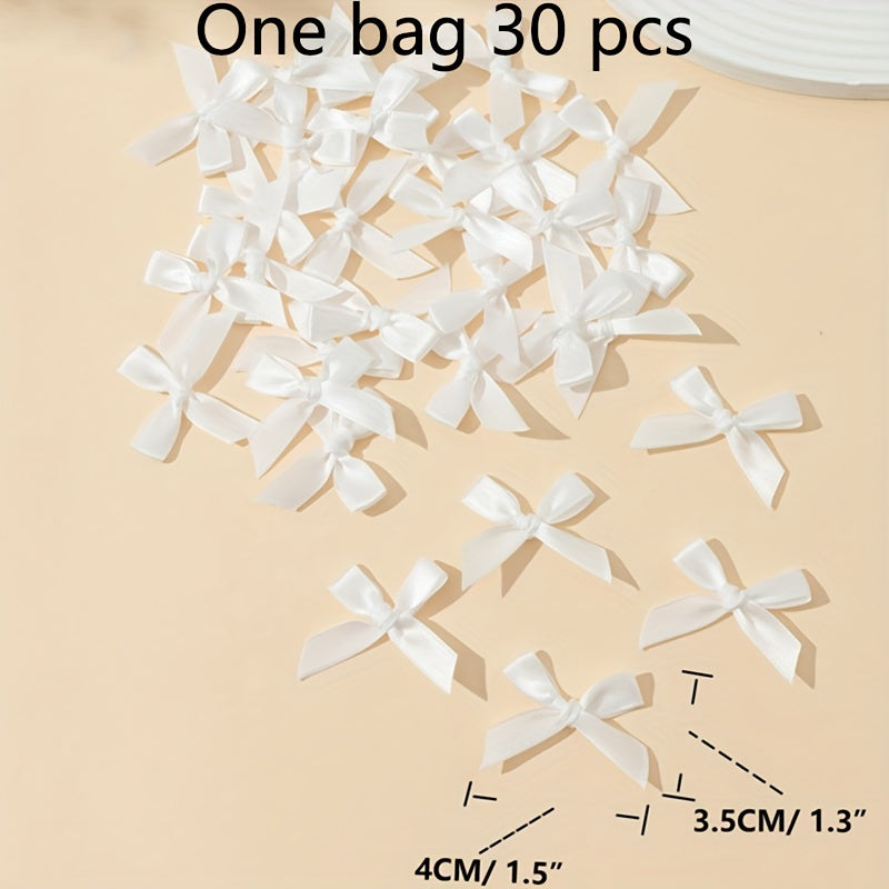 30 piezas de cinta de tela para envolver regalos, manualidades, decoraciones navideñas