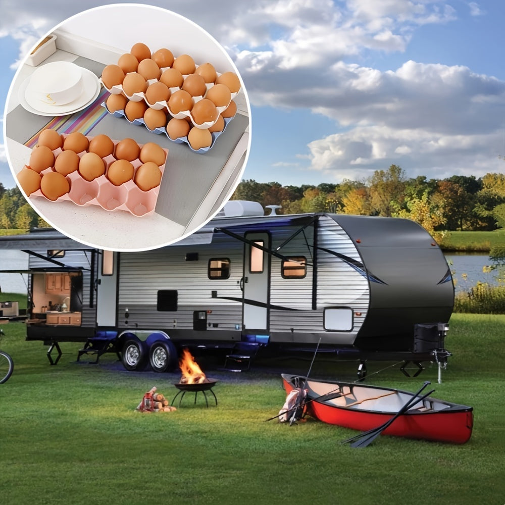 Egg Storage Box Stackable 15-Grid Refrigerator Egg Protector Kitchen Accessories