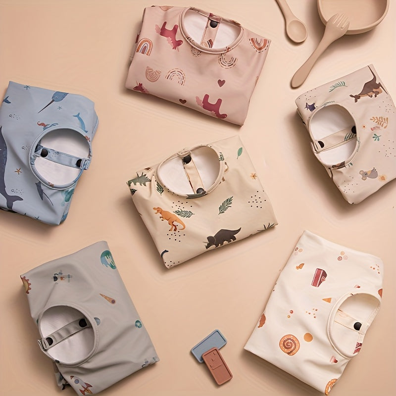 Baby Bib Long Sleeve Feeding Bib for Boys and Girls Kids Smock