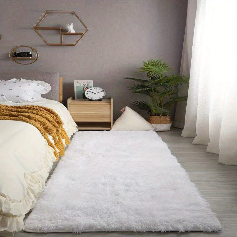 Soft Fluffy Shag Area Rug for Living Room or Bedroom Non-Slip Machine Washable