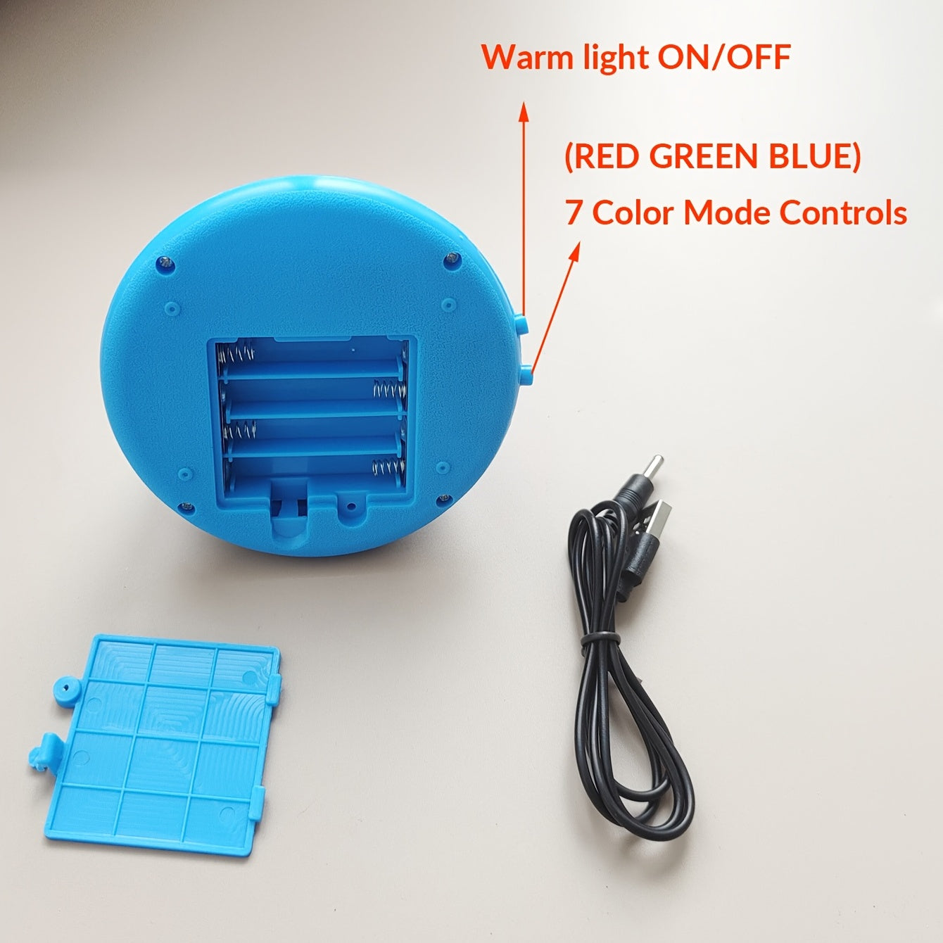 Starry Sky Projector Lamp with 8 Color Modes USB Battery Powered Modern Space Desk Light