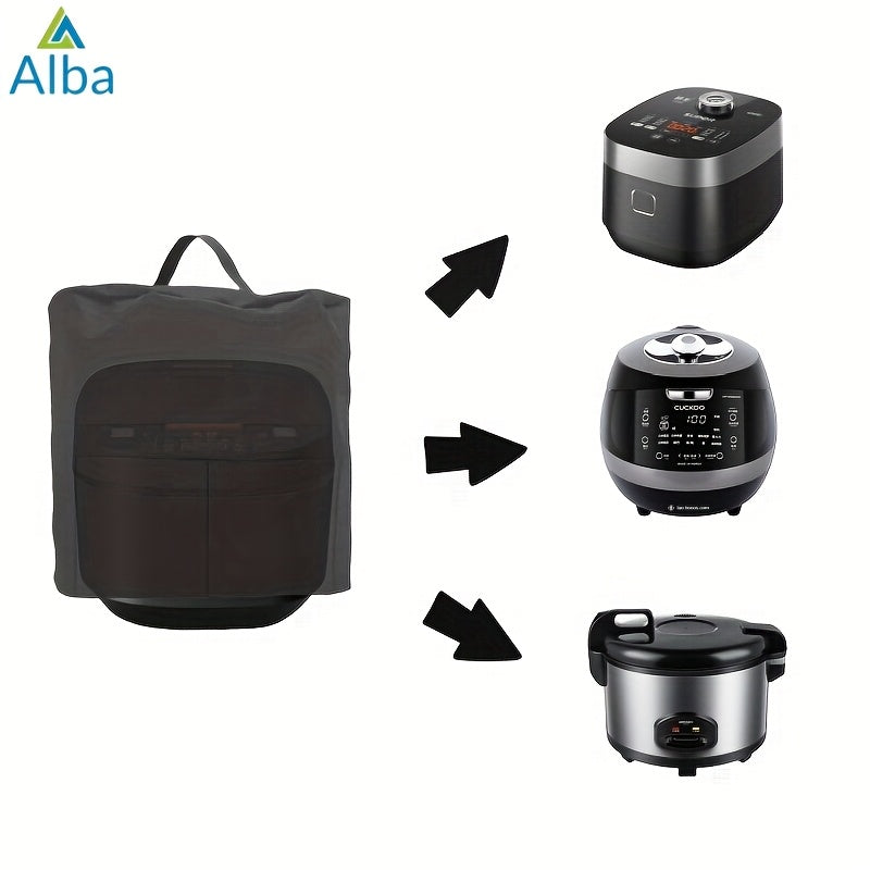Black Polyester Cooker Cover for Rice and Pressure Cookers All-Season Dustproof