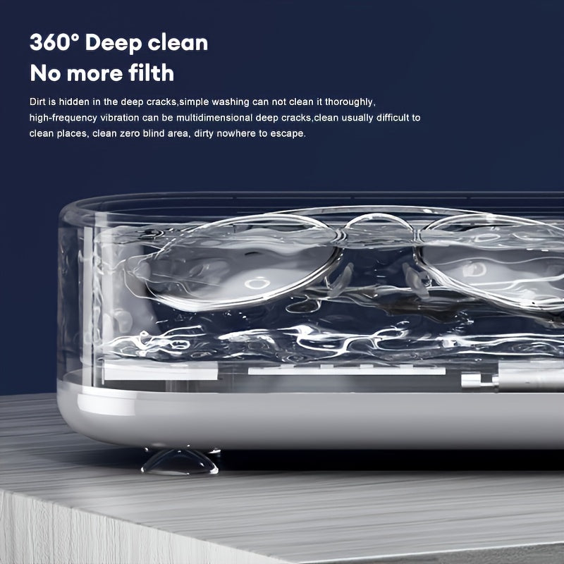Multi-Purpose Jewelry and Glasses Cleaning Machine with Vibration Wash Box
