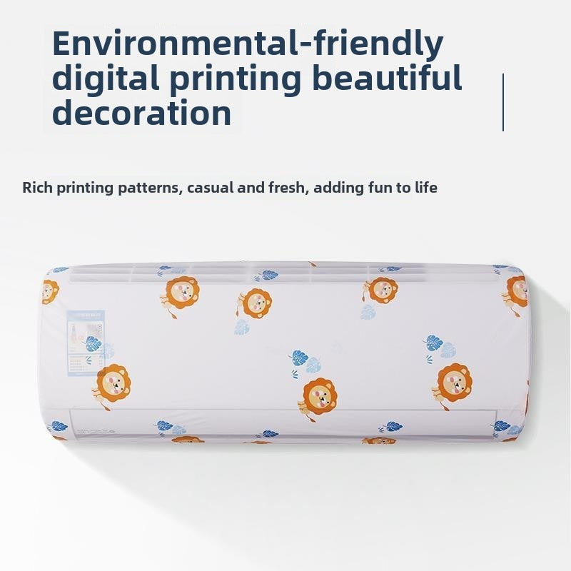Funda para aire acondicionado de pared, a prueba de polvo, lavable, decorativa, para dormitorio