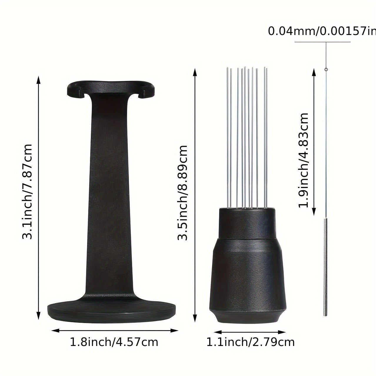 Stainless Steel Espresso Needle Distributor 0.4mm Precision Coffee Tool