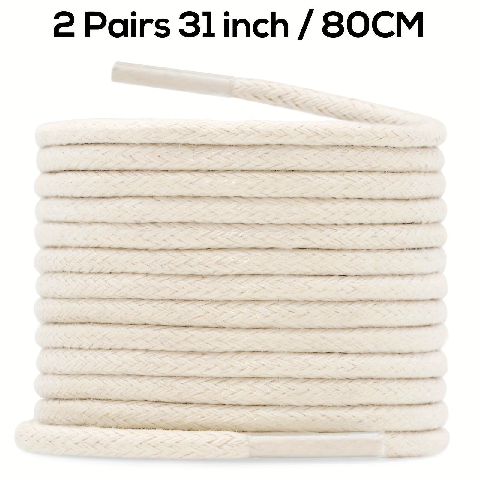 Unisex Waxed Shoelaces 0.25cm Thick Round Replacement Multi-Coloured 4 Pairs