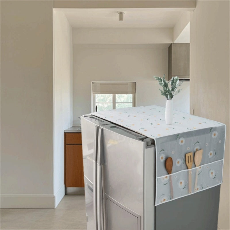 Cubierta para refrigerador a prueba de polvo, material PE, protección contra polvo y arañazos