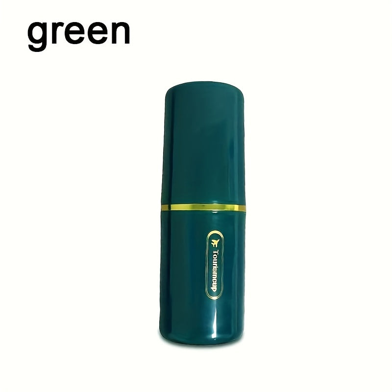 Sayohat uchun tish cho'tkasi va tish pastasini saqlash to'plami, stakan bilan, Oq va Yashil