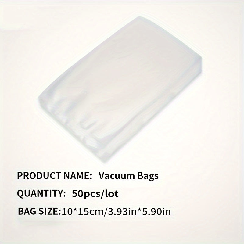 Pack of 50 Food Storage Vacuum Sealer Bags for Kitchen and Dining
