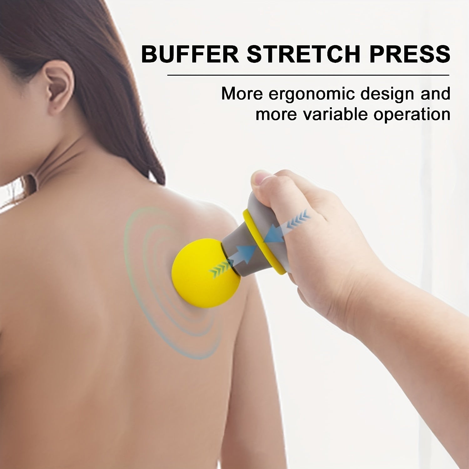 Portable Handheld Massager for Neck Shoulders Back Rechargeable USB