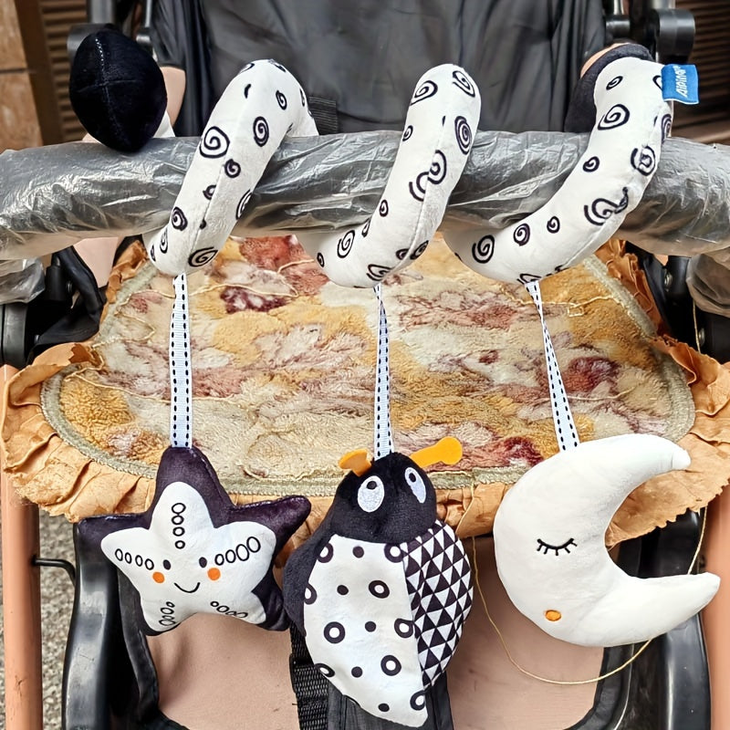 Rainbow Ladybug Owl Plush Crib Toy for Babies Stroller Car Seat Travel